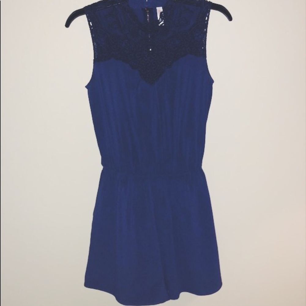 navy blue romper